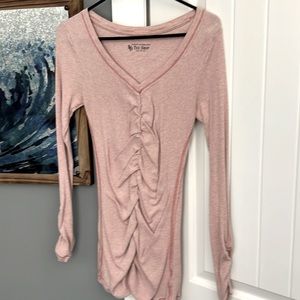 Victoria’s Secret Henley top with gathered sleeves